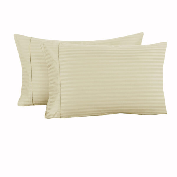 HomeDiscount-Accessorize 325TC Pair of Cuffed Standard Pillowcases Ecru