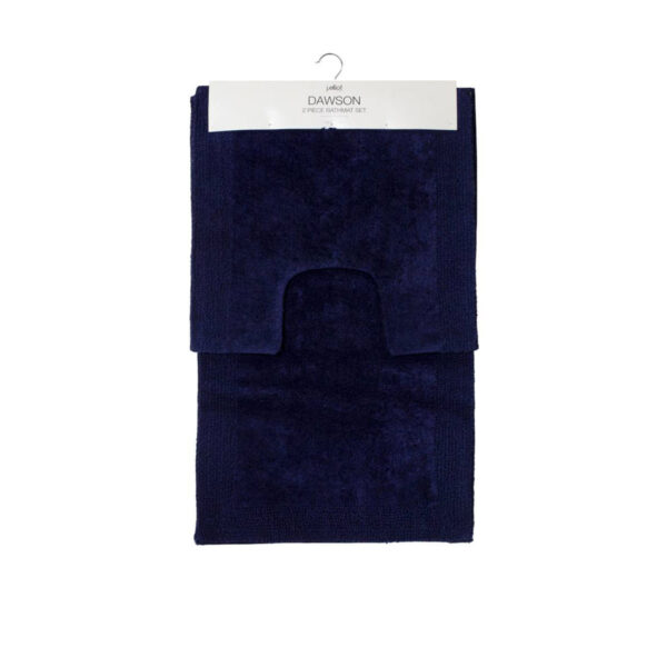 HomeDiscount-J.Elliot Home Home 2000GSM 2 Pce Dawson 100% Cotton Bath Mat Set Navy