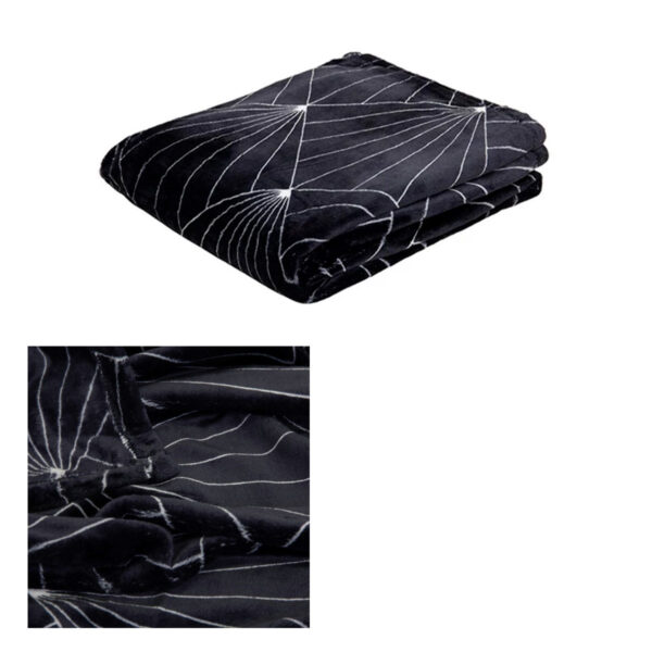 HomeDiscount-J.Elliot Home Celeste Flannel Throw Rug Black