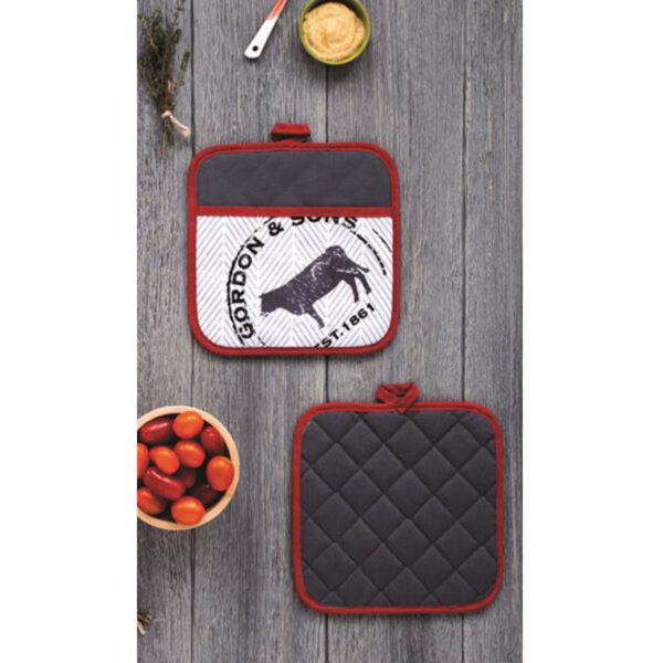 HomeDiscount-Ladelle Country Cattle Set of 2 Pot Holders 21 x 21 cm