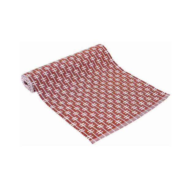 HomeDiscount-Ladelle Eden Terracotta Ribbed 100% Cotton Table Runner