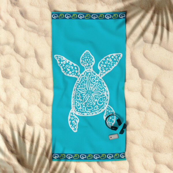 HomeDiscount-Rans Premium Cotton Jacquard Beach Towel Turtle