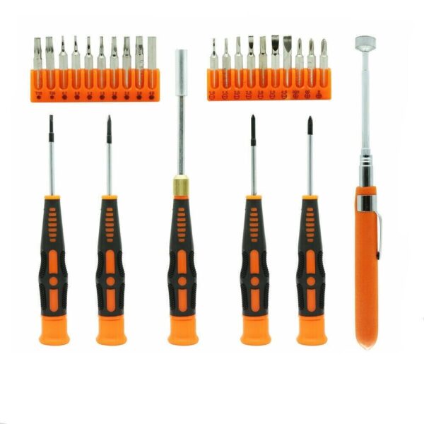 HomeDiscount-26Pc Precision Screwdriver Set Magnetic Pickup Hex Torx Philip Flat Bits Drive