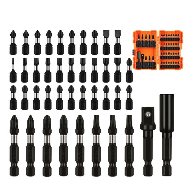 HomeDiscount-42Pc Impact Screwdriver Bit Set Magnetic Drill Holder Socket Drilling Adapter