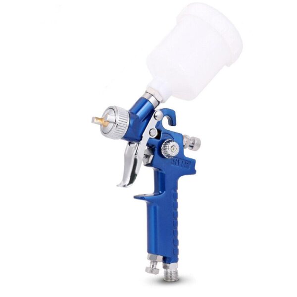 HomeDiscount-Gravity Mini HVLP Spray Gun 125mL 0.8mm Air Nozzle Low Pressure Painting Sprayer