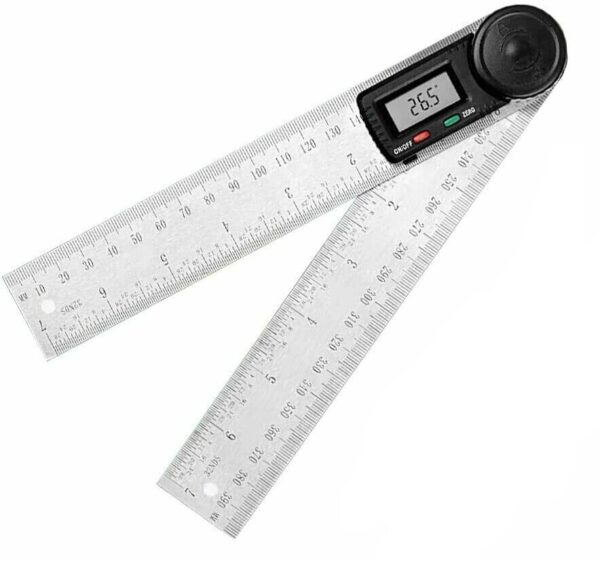 HomeDiscount-200mm Digital Angle Finder Ruler Protractor Measure Meter Stainless Steel 0-360