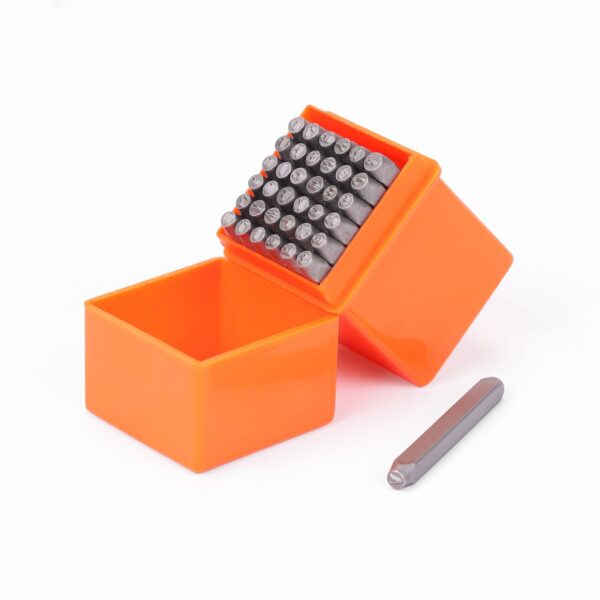 HomeDiscount-37Pcs Letter Number Stamp Punch Set DIY Hardened Ball Bearing Steel Tool 3mm