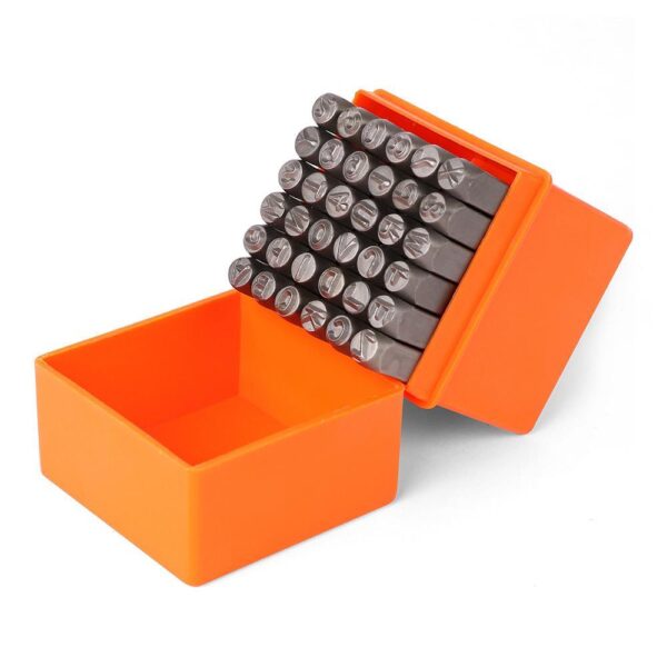 HomeDiscount-36Pc 6mm Number & Capital Letter Stamp Set Punches Metal Plastic Wood Leather