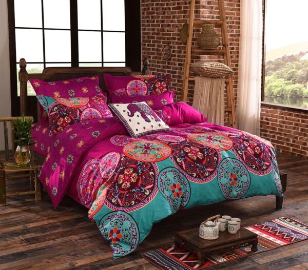 HomeDiscount-Mandala Super King Size Duvet Quilt Cover Set