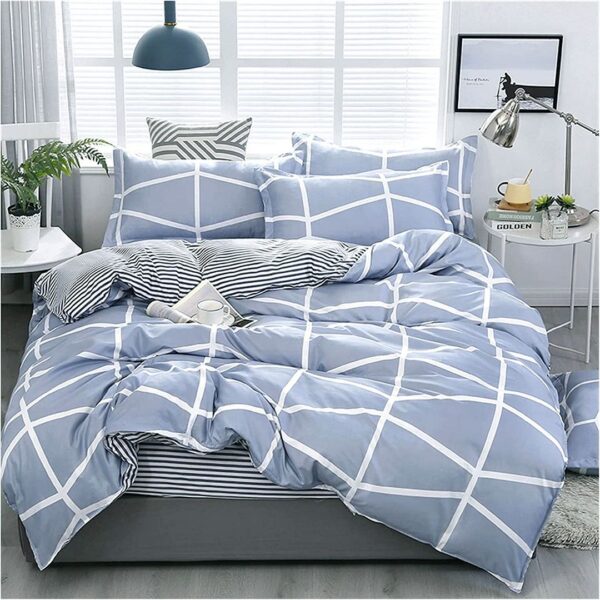 HomeDiscount-Moreton Super King Size Duvet Quilt Cover Set