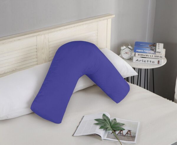 HomeDiscount-1000TC Premium Ultra Soft V SHAPE Pillowcase - Royal Blue