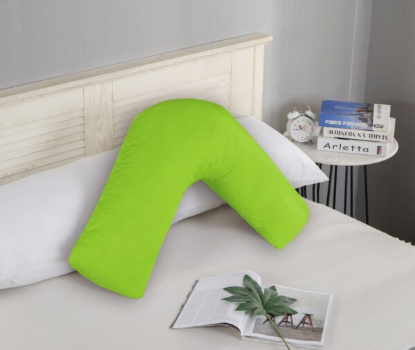 HomeDiscount-1000TC Premium Ultra Soft V SHAPE Pillowcase - Green