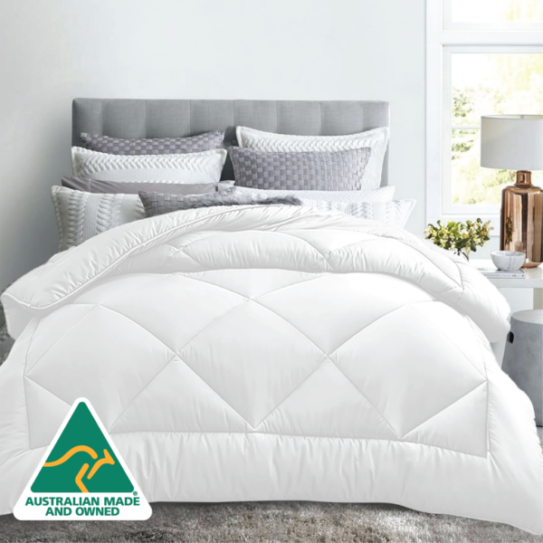 HomeDiscount-Luxor All Season Microfibre Quilt 400GSM (Super King) (Made in Aus)