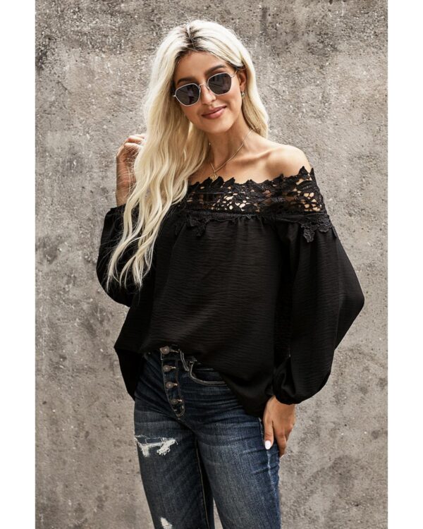 HomeDiscount-Azura Exchange Lace Off The Shoulder Top - M