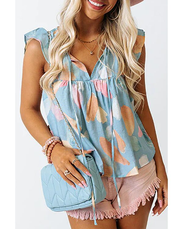 HomeDiscount-Azura Exchange Ruffled Cap Sleeve Shift Top - XL