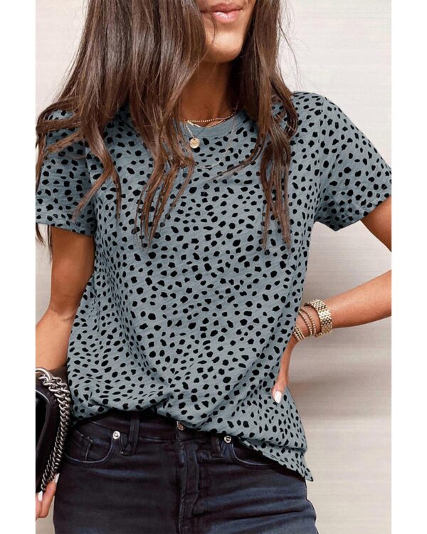 HomeDiscount-Azura Exchange Cheetah Print Short Sleeve T Shirt - XL