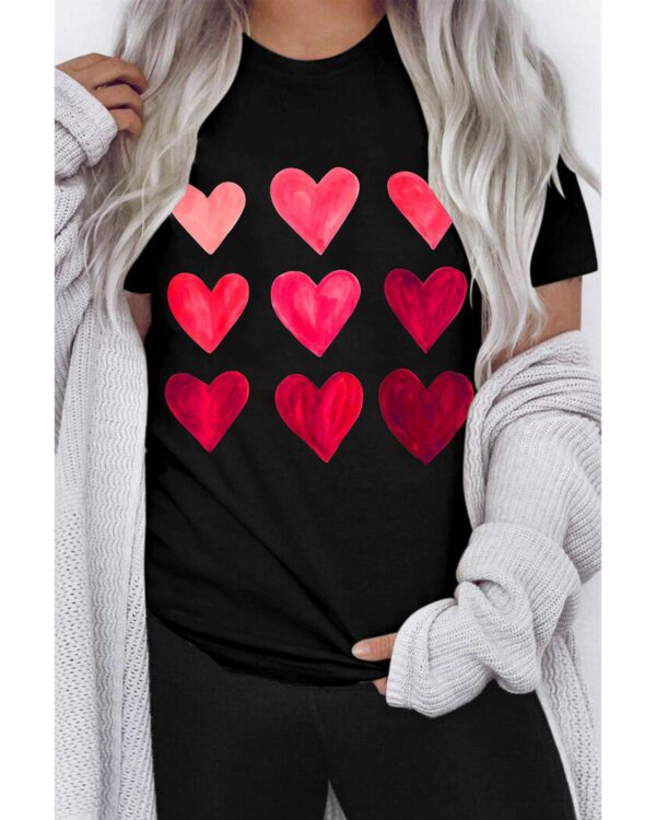 HomeDiscount-Azura Exchange Heart Graphic Tee for Valentines Day - M