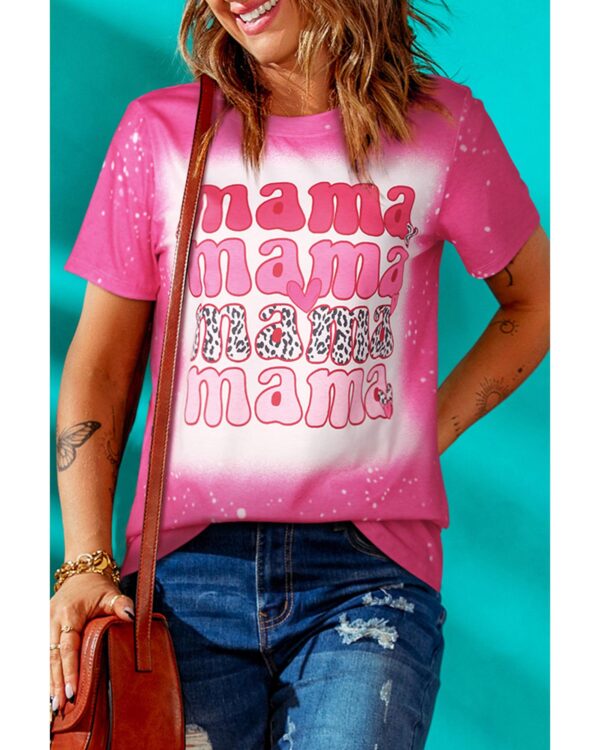 HomeDiscount-Azura Exchange Full of Mama Letter Print Tie Dye Tee - M