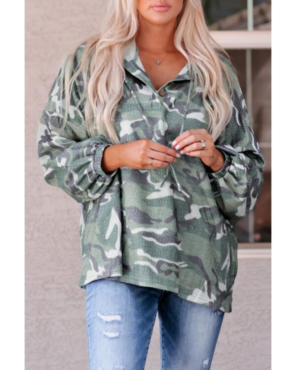 HomeDiscount-Azura Exchange Camo Print Oversize Hoodie - L