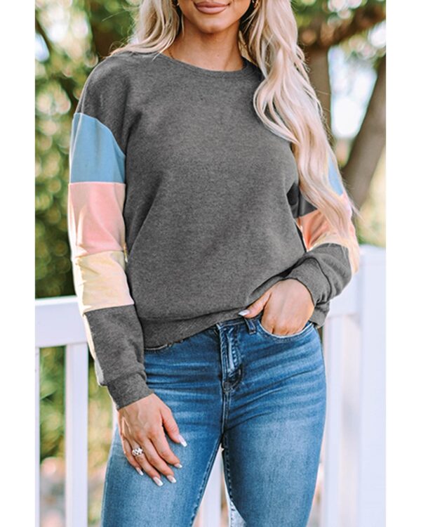 HomeDiscount-Azura Exchange Long Sleeve Colorblock Sweatshirt - L