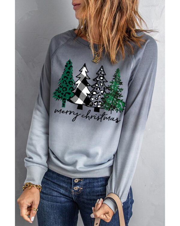 HomeDiscount-Azura Exchange Merry Christmas Tree Graphic Sweatshirt - M