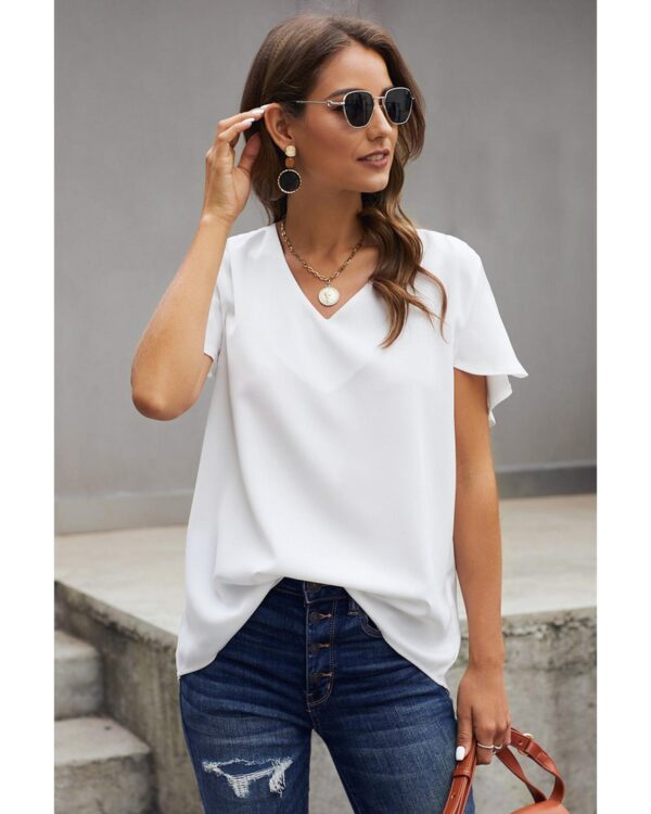 HomeDiscount-Azura Exchange Classic V Neck Tee - S