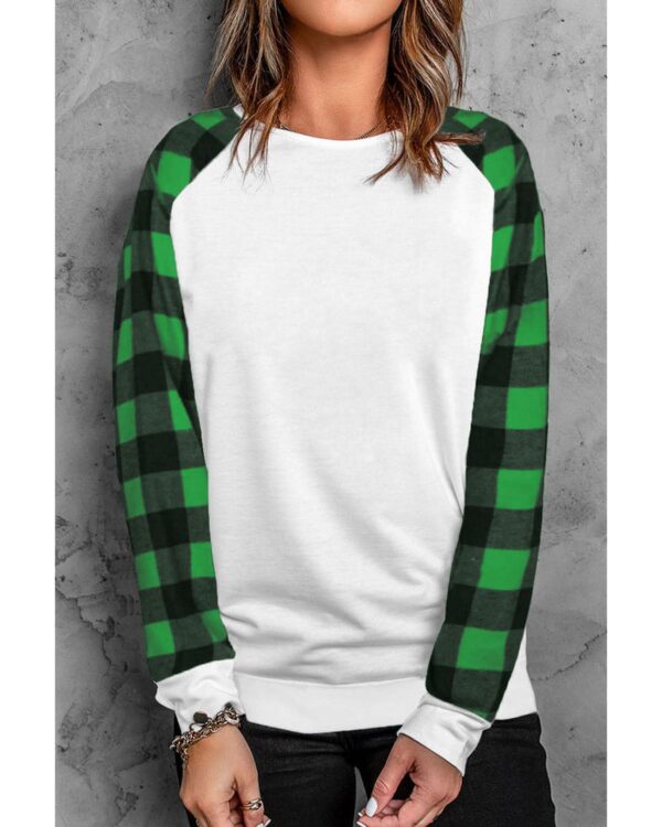 HomeDiscount-Azura Exchange Plaid Long Sleeve Sweatshirt - L