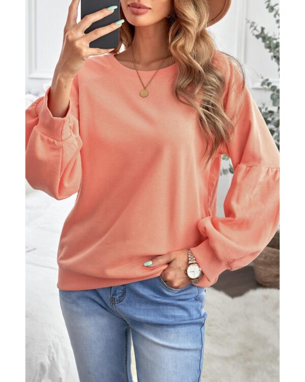 HomeDiscount-Azura Exchange Patchwork Sleeve Pullover Sweatshirt - S