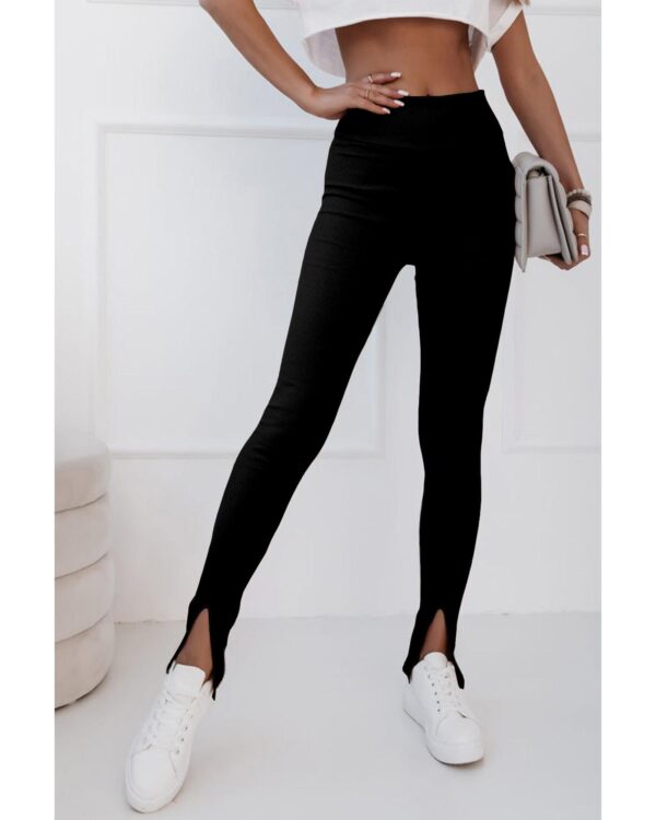 HomeDiscount-Azura Exchange High Waist Slit Leggings - S