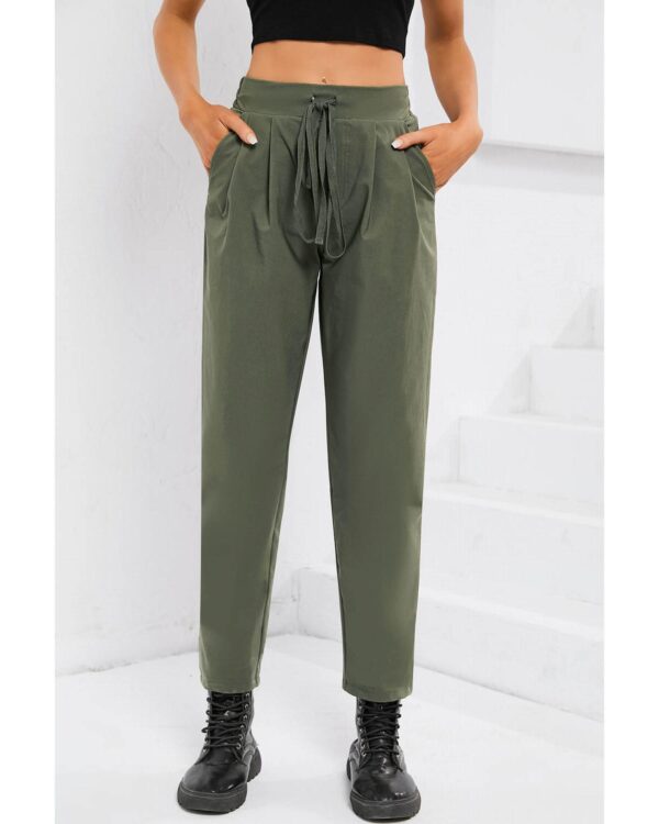 HomeDiscount-Azura Exchange Elastic Drawstring Waist Pants - XL