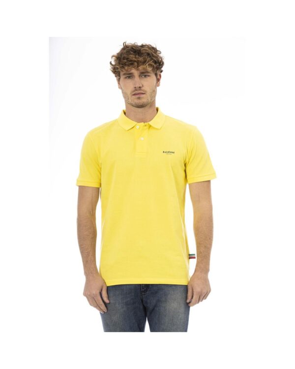 HomeDiscount-Baldinini Trend Men's Yellow Cotton Polo Shirt - 3XL