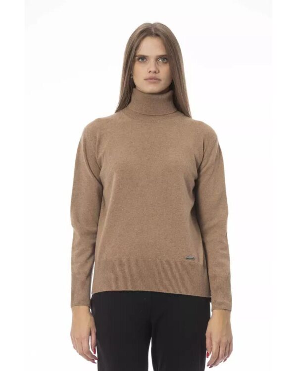 HomeDiscount-Baldinini Trend Women's Beige Wool Sweater - 42 IT