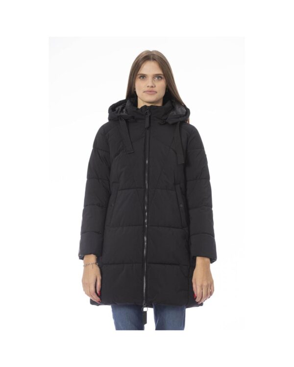 HomeDiscount-Baldinini Trend Women's Black Polyester Jackets & Coat - M