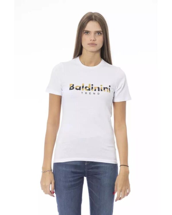 HomeDiscount-Baldinini Trend Women's White Cotton Tops & T-Shirt - S