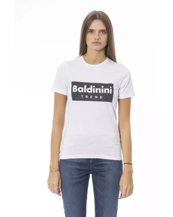 HomeDiscount-Baldinini Trend Women's White Cotton Tops & T-Shirt - S