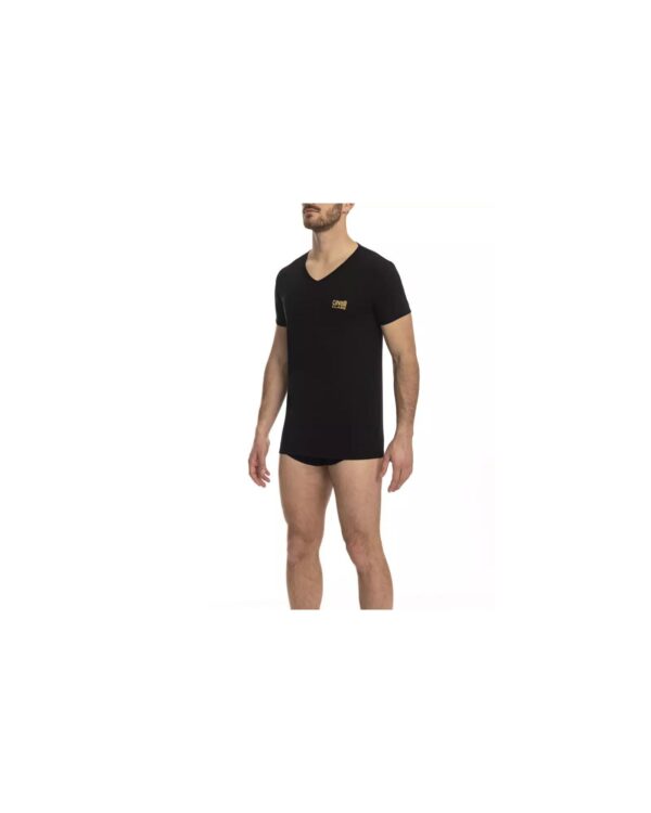 HomeDiscount-Cavalli Class Men's Black Cotton T-Shirt - M