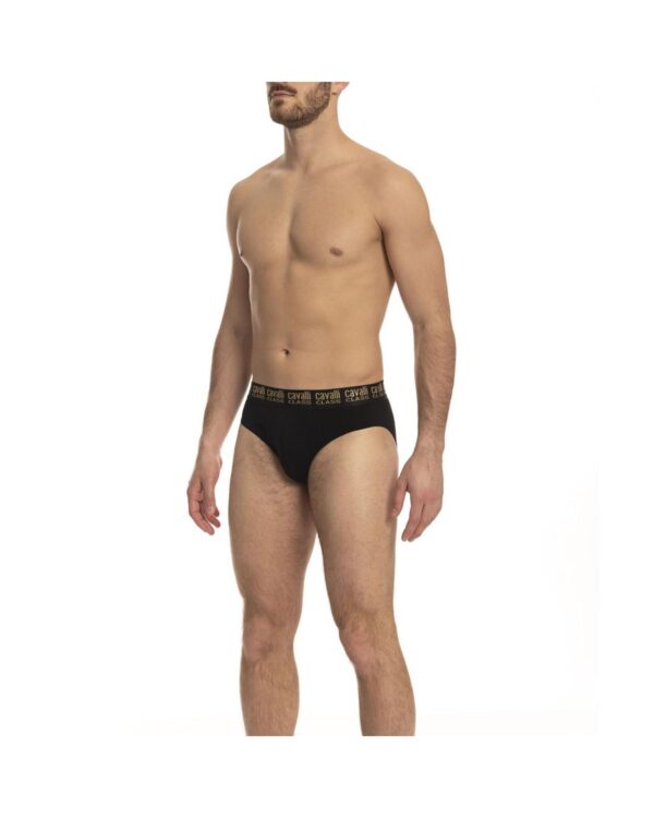 HomeDiscount-Cavalli Class Men's Black Cotton Underwear - XL