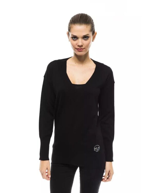 HomeDiscount-Montana Blu Women's Black Wool Sweater - 44 IT