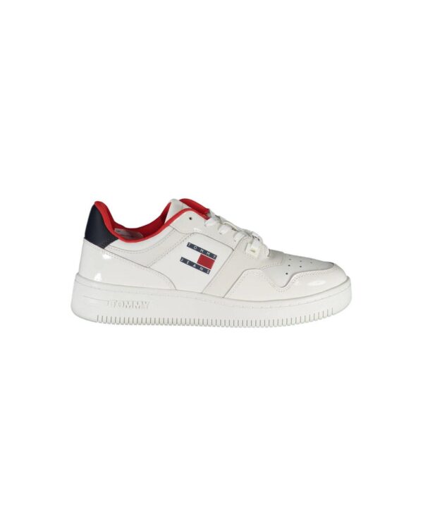 HomeDiscount-Tommy Hilfiger Women's White Polyester Sneaker - 39 EU