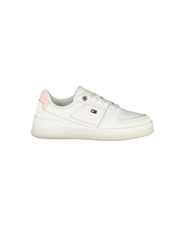 HomeDiscount-Tommy Hilfiger Women's White Polyester Sneaker - 39 EU