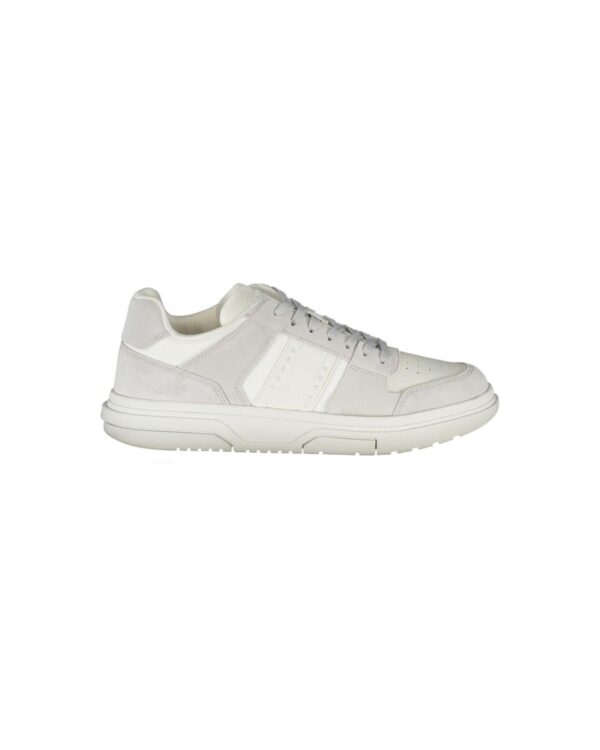 HomeDiscount-Tommy Hilfiger Men's White Polyester Sneaker - 42 EU