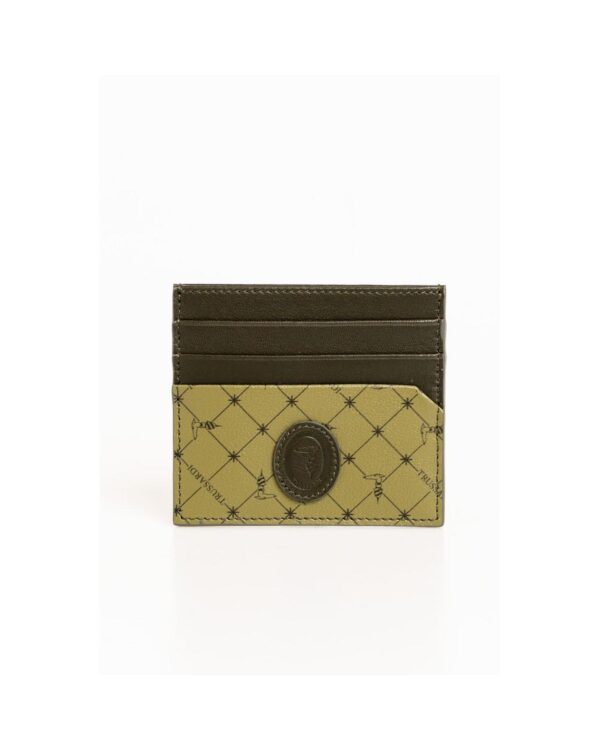 HomeDiscount-Trussardi Men's Green Leather Wallet - One Size