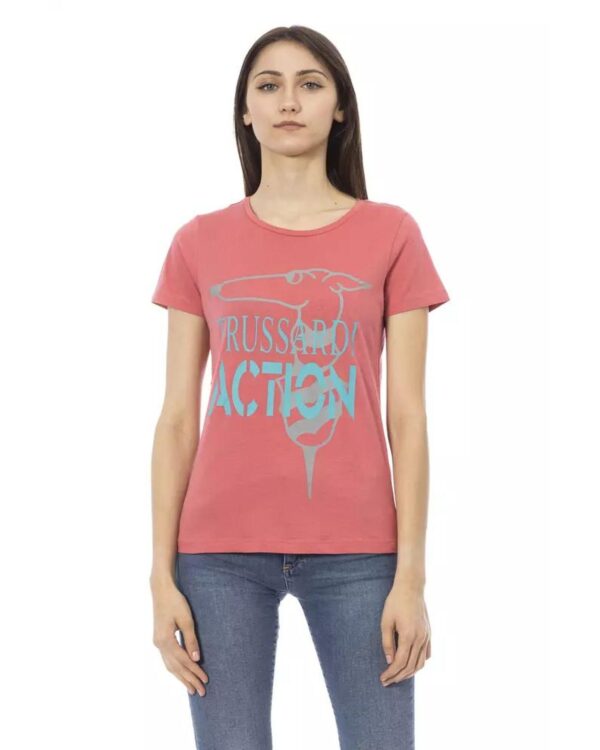 HomeDiscount-Trussardi Action Women's Pink Cotton Tops & T-Shirt - M