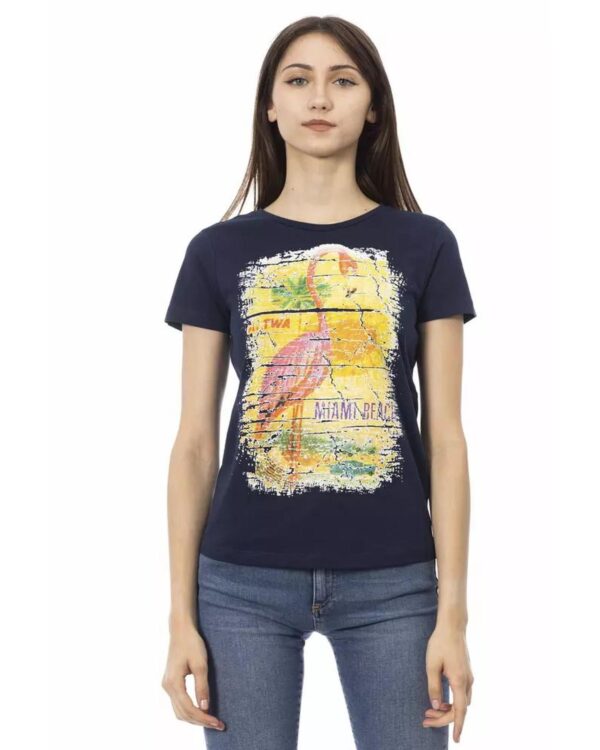 HomeDiscount-Trussardi Action Women's Blue Cotton Tops & T-Shirt - M