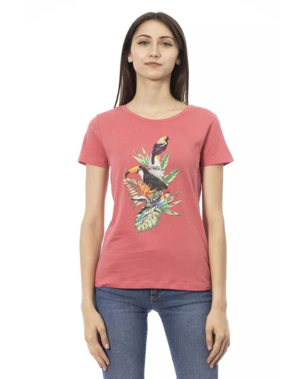 HomeDiscount-Trussardi Action Women's Pink Cotton Tops & T-Shirt - M