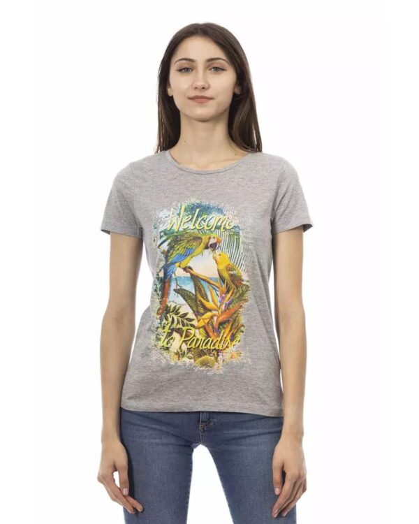 HomeDiscount-Trussardi Action Women's Gray Cotton Tops & T-Shirt - L