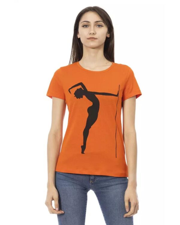 HomeDiscount-Trussardi Action Women's Orange Cotton Tops & T-Shirt - M