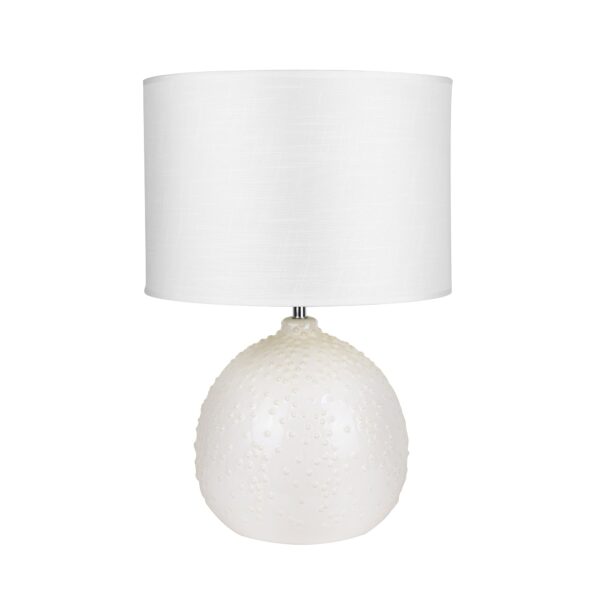 HomeDiscount-Boden Ceramic Table Lamp - White