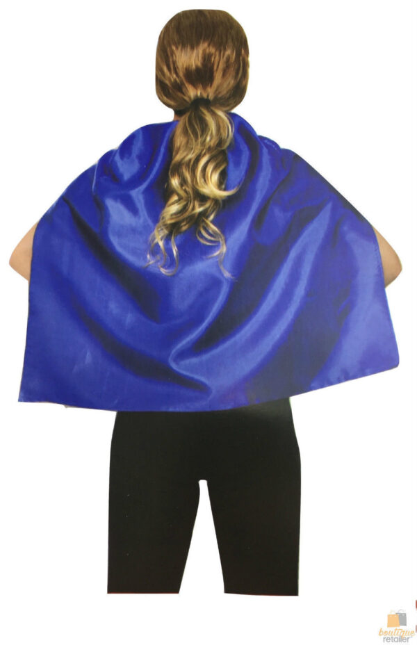 HomeDiscount-SHORT CAPE Kids Childrens Party Costume Vampire Coat School  Colours - Blue