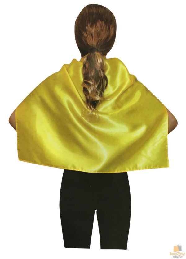 HomeDiscount-SHORT CAPE Kids Childrens Party Costume Vampire Coat School  Colours - Yellow